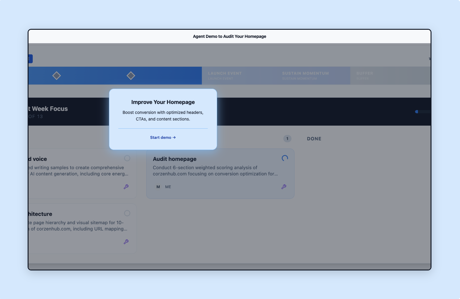 Audit Homepage Agent