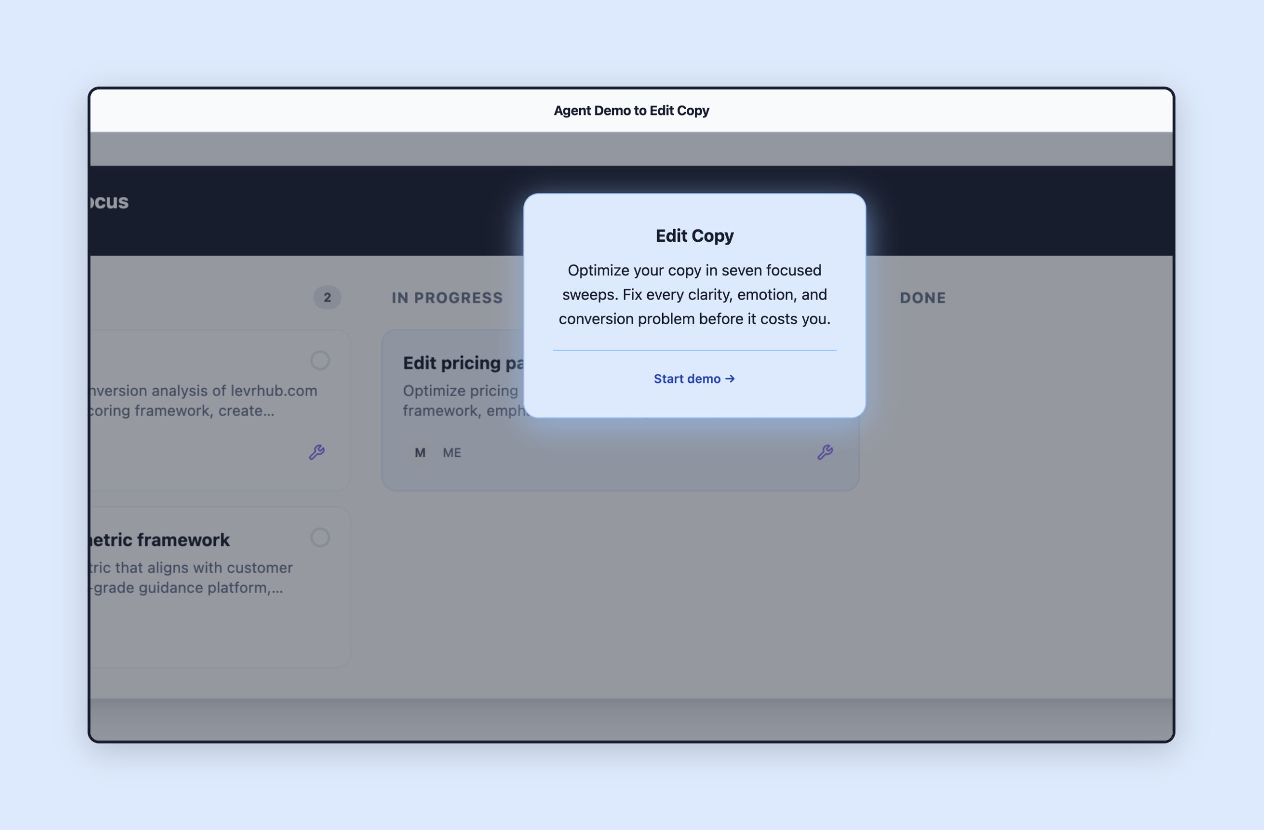 Optimize content agent