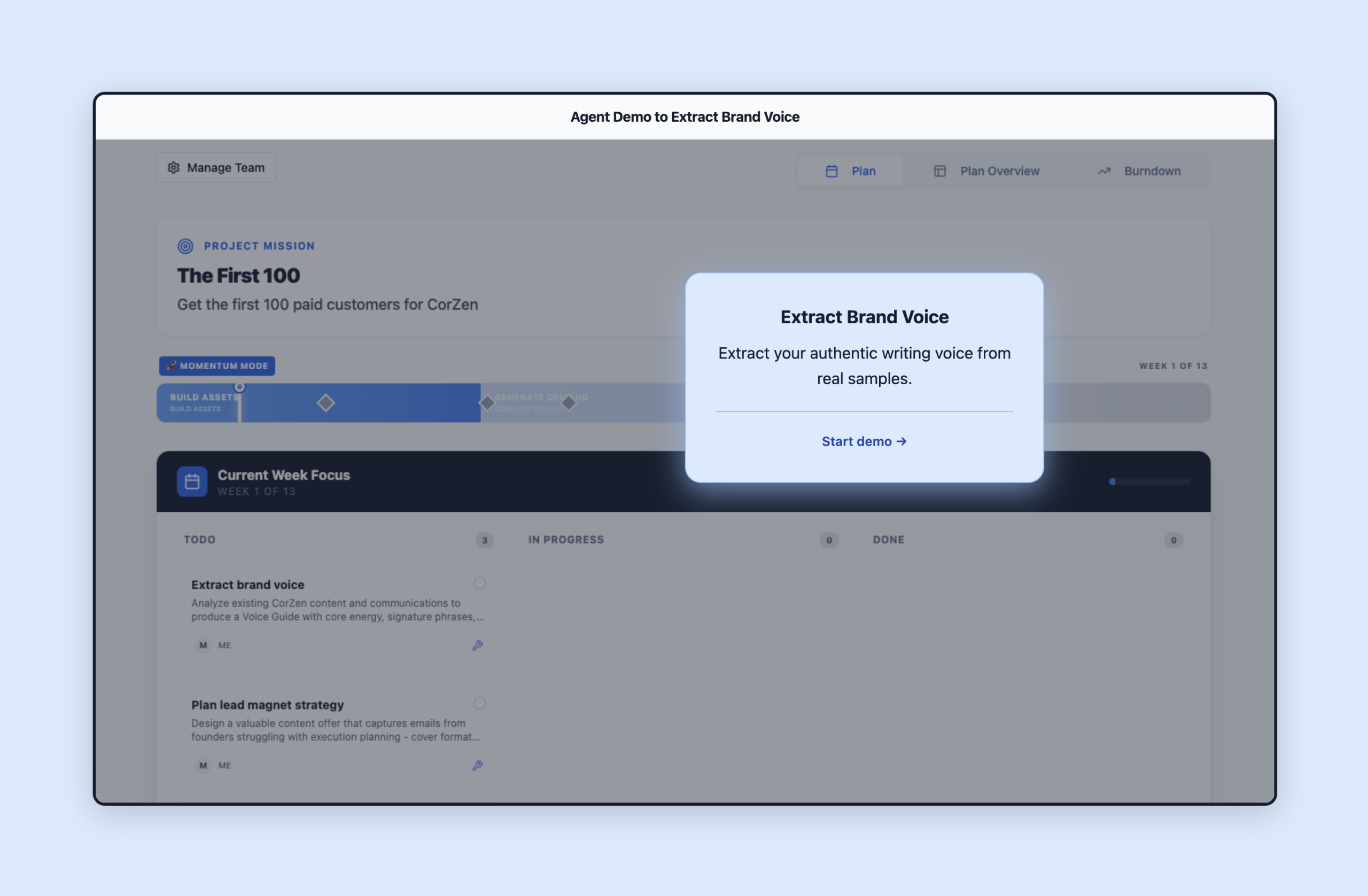 Extract brand voice agent