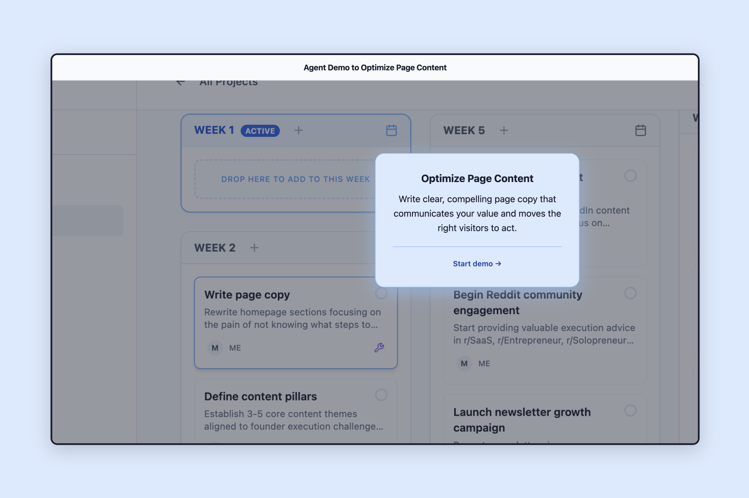 Optimize Page Content agent