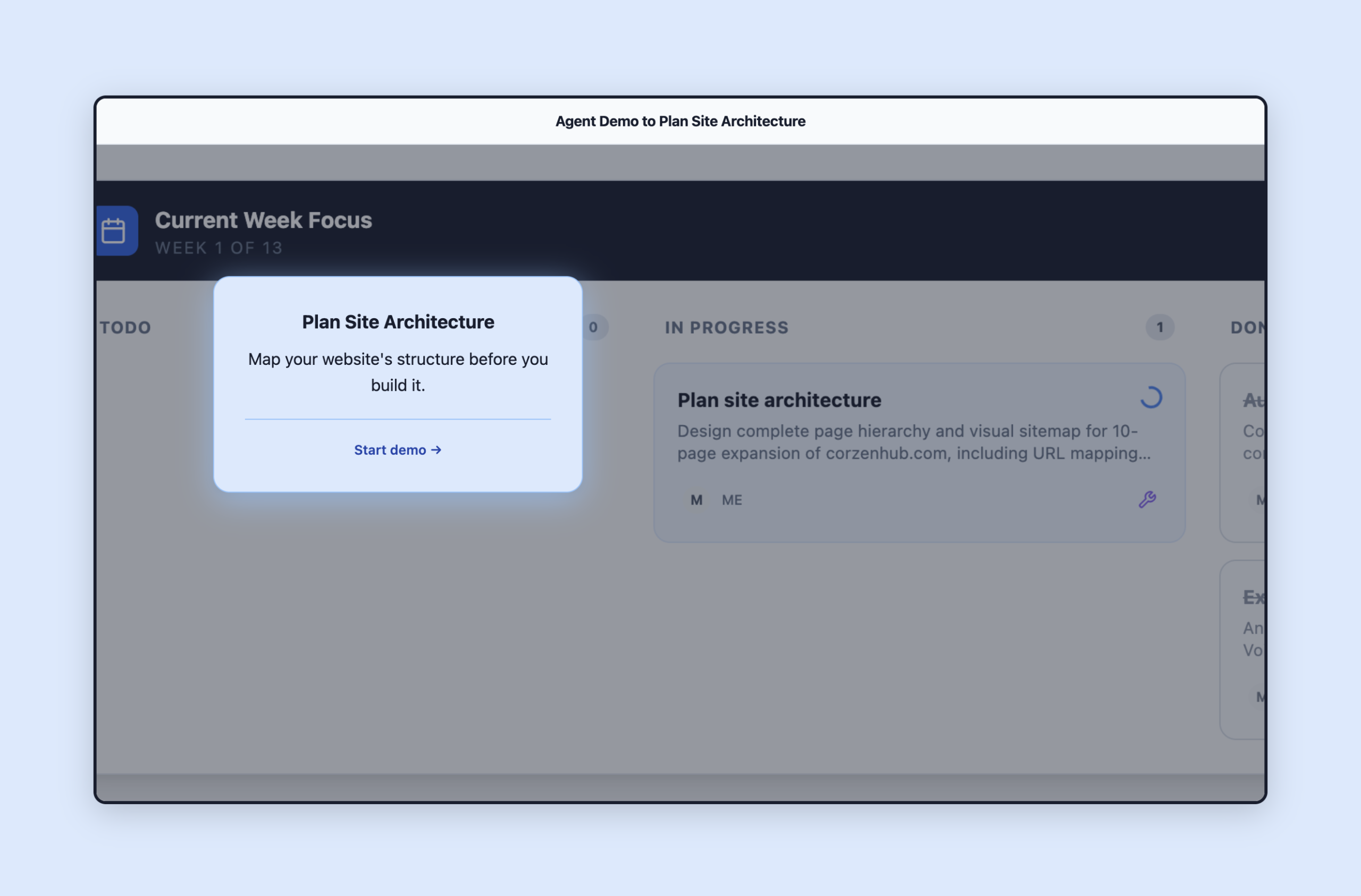 Plan Site Architecture agent