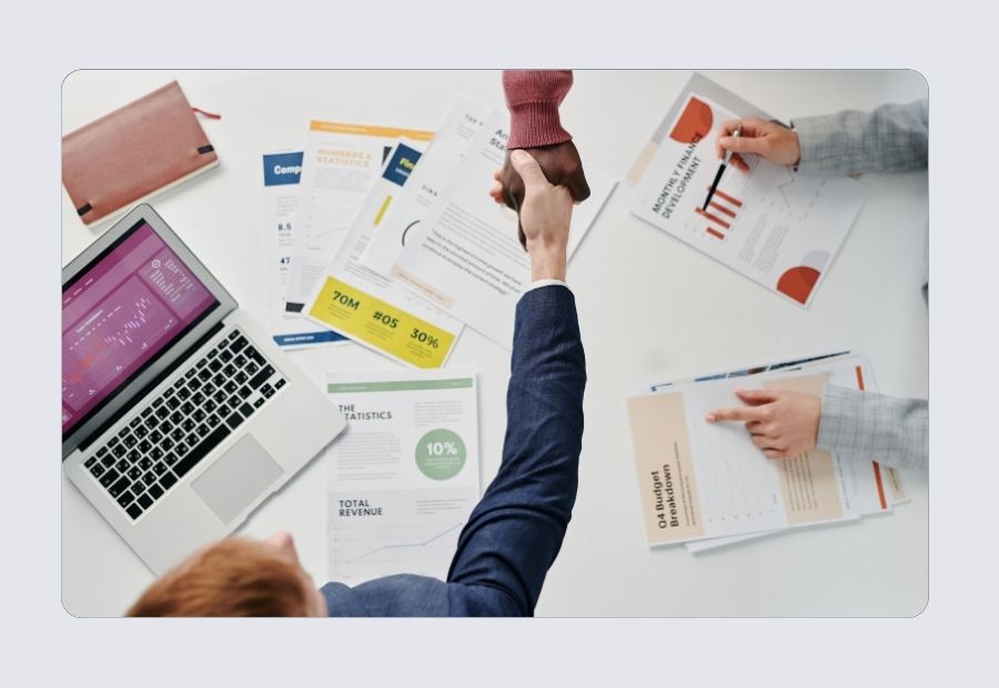 Sales enablement asset library showing collateral mapped to deal stages