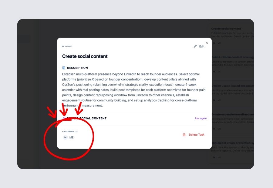Task card showing multiple assignees and a due date