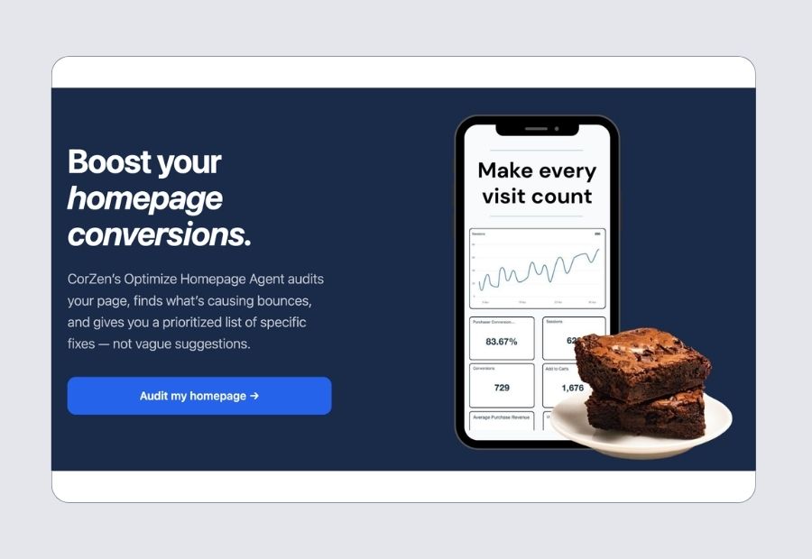 Simple email capture form with a specific lead magnet offer for a small business